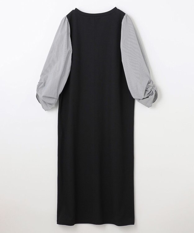 ANY コンビネーションワンピース ブラック×ストライプ