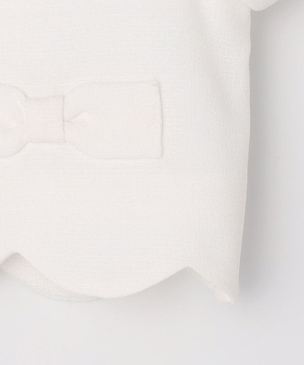 ANY KIDS 【2点セット】リボンボレロジャケット+シフォンプリーツ ワンピース ラベンダー