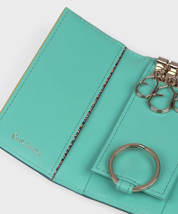 Paul Smith カラードエッジ キーケース ライトグリーン