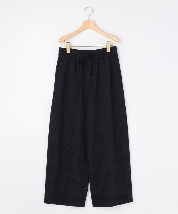 組曲 【先行予約】エンブロイダリーレース パンツ ブラック系