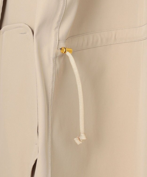 J.PRESS LADIES 【洗える・撥水】ドライツイルストレッチ フーディ アウター ベージュ系