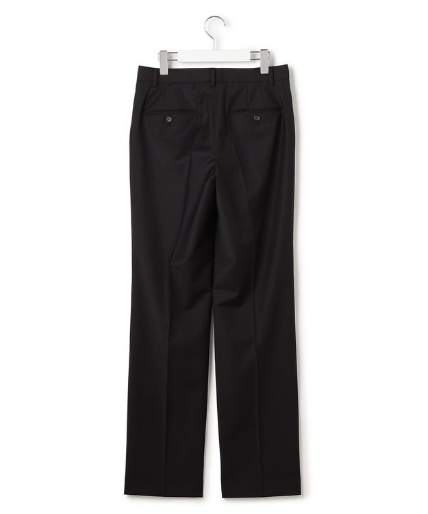 23区 L 【セットアップ着用】ファインネスウール テーパード パンツ ブラック系