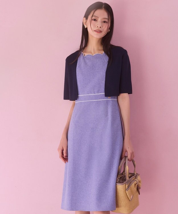 TOCCA BIG RIBBON SUMMER POCHETTE かごバッグ ベージュ系