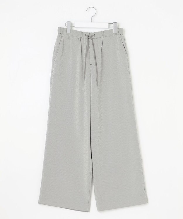 J.PRESS LADIES 【洗える】エアロツイルストライプ イージーパンツ カーキ系