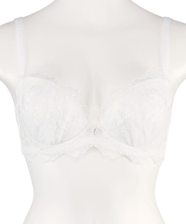 San-ai Resort（三愛水着楽園） 【エレガントコレクション2404】単品ブラEFGカップ  【northerly】 ホワイト