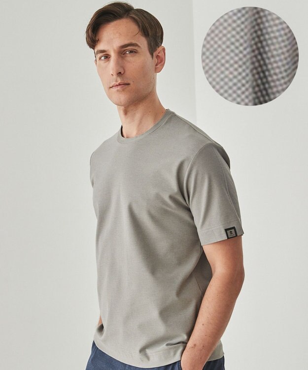 GOTAIRIKU 仕事で着られるTシャツ【サラサラ/よれにくい/透けにくい】キレイめ 鹿の子 ビズTシャツ 新色/ベージュ系