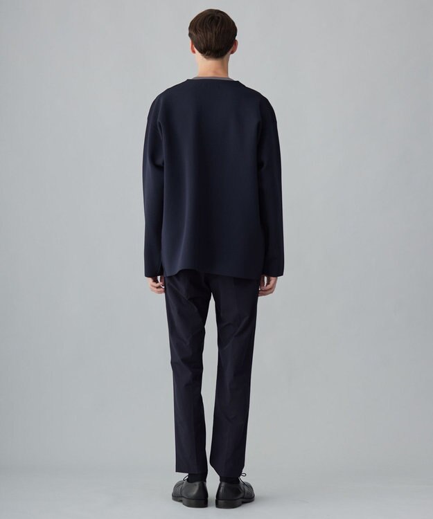 UNFILO MENS スマートニット ジャケット ネイビー