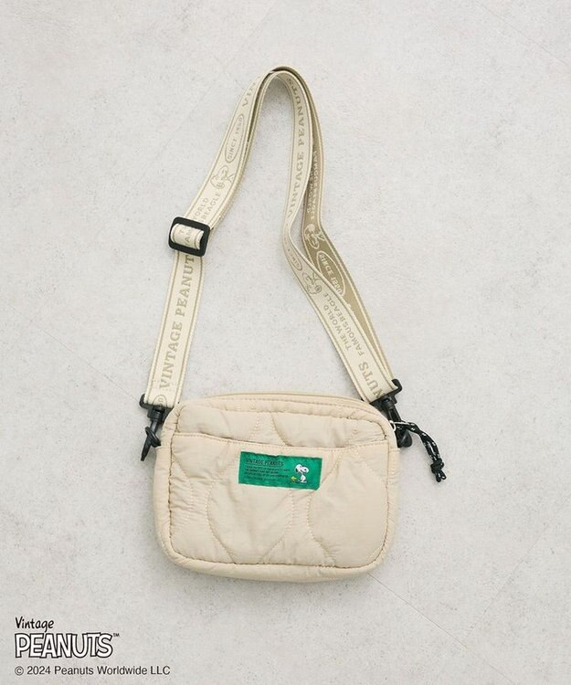 Green Parks ■ＰＥＡＮＵＴＳ　キルティングショルダーＳ Light Beige