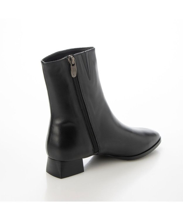 Riz raffinee <Riz raffinee>スクエアヒールショートブーツ ブラック