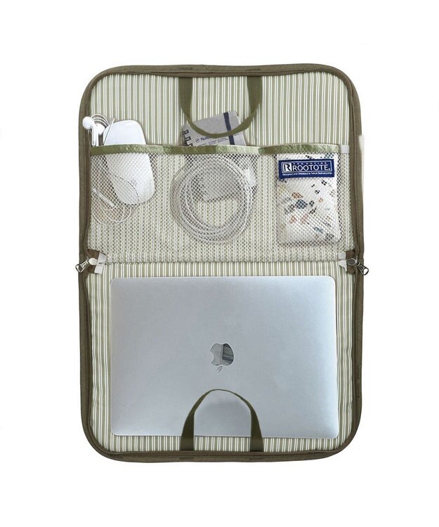 ROOTOTE 6796【PCケース：撥水加工】/ SN.ピモッテ.ライトWリペレント-C 04：オリーブ