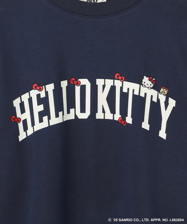 ANY 【ハローキティ×ANY】ロゴスウェット ネイビー