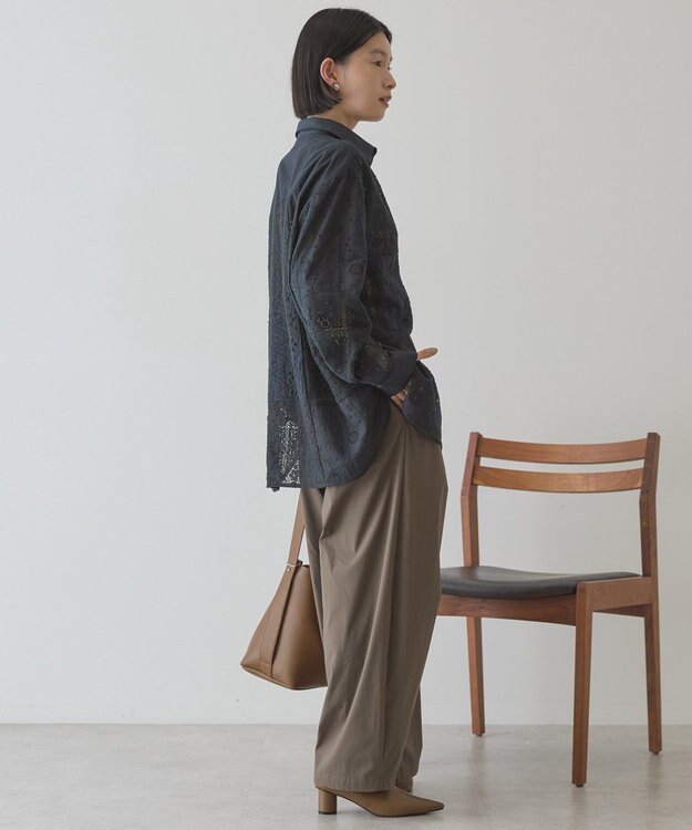 AMERICAN HOLIC ナイロンドロストタックパンツ Khaki