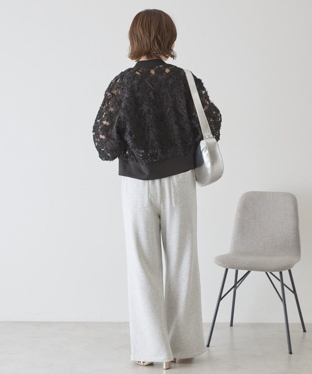 AMERICAN HOLIC センタータックワイドスウェットパンツ Light Gray Mixture