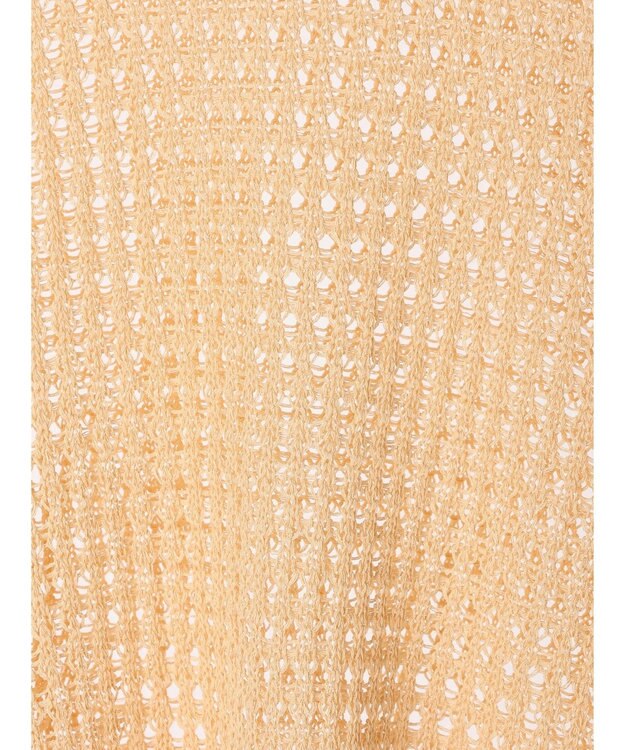 earth music&ecology レーシーニットプルオーバー Orange