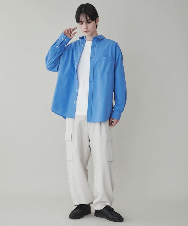 WEGO 【ユニセックス着用ITEM】トロミカーゴスラックス ライトベージュ