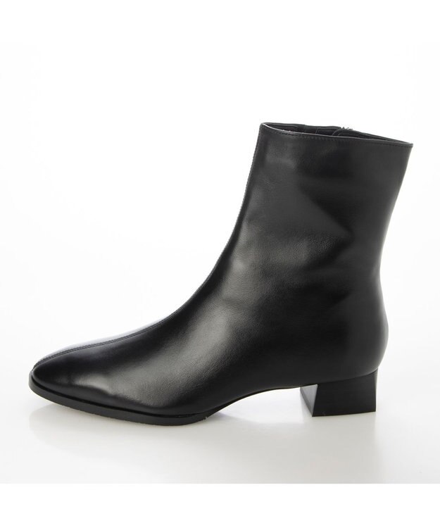 Riz raffinee <Riz raffinee>スクエアヒールショートブーツ ブラック