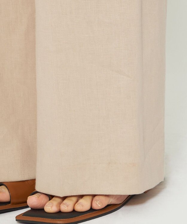 uncrave 【5周年企画・手洗い可】ライト リネン オールインワン（uncrave STANDARD） ベージュ