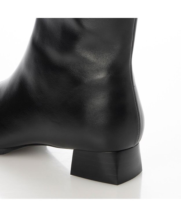 Riz raffinee <Riz raffinee>スクエアヒールショートブーツ ブラック