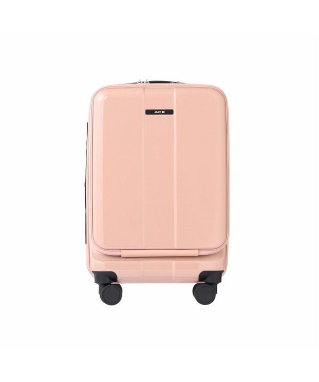 ACE BAGS & LUGGAGE ACE フォールズ スーツケース ２~３泊目安 フロントポケット・キャスターストッパー機能付き 06905 エース ピンクベージュ