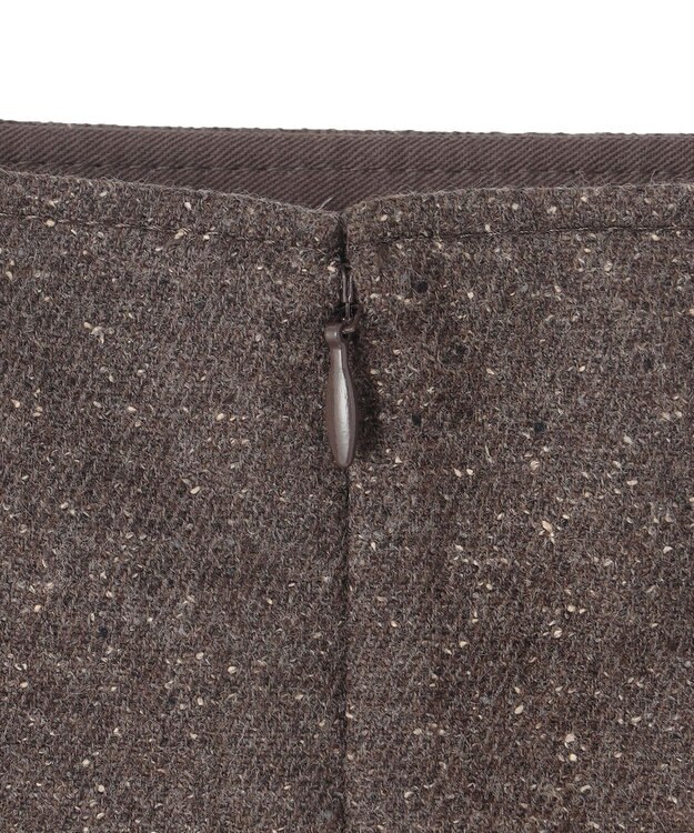 JOSEPH  ウールシルクネップ　ラップ風スカート Brown