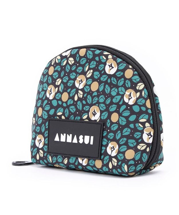 ANNA SUI ヴァケーション ラウンドポーチ グリーン