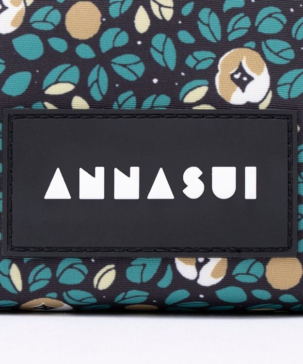 ANNA SUI ヴァケーション ラウンドポーチ グリーン