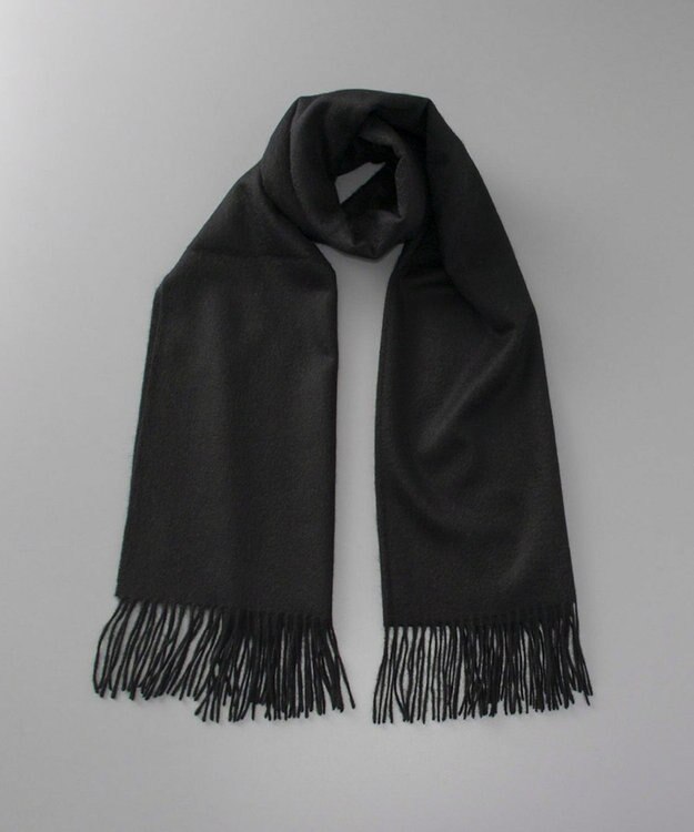 AURORA WEB限定 カシミヤ ストール（幅70cm) ブラック