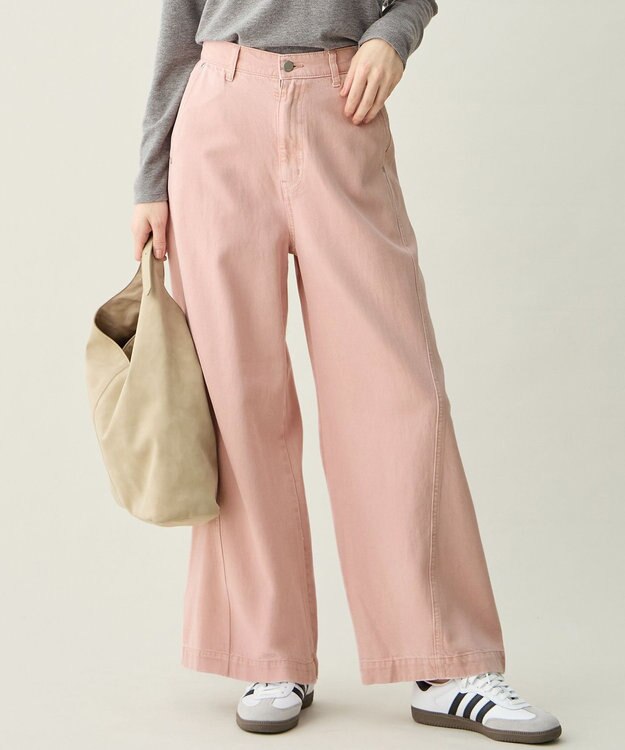 ANY L ルーズバギーデニム ピンク