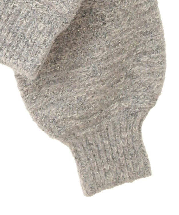 earth music&ecology スラブラメヤーンケーブルカーディガン Light Gray