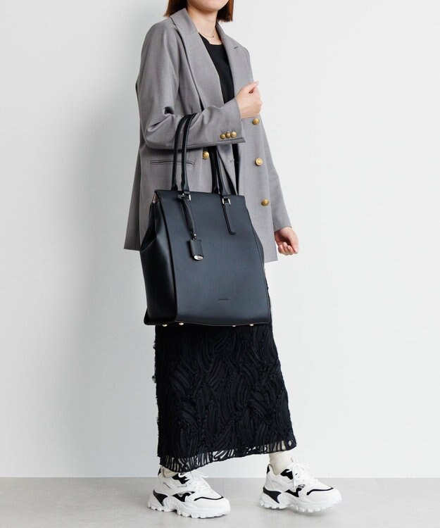 ACE BAGS & LUGGAGE 【PCケース付・A4収納】【雑誌掲載】Jewelna Rose OLバッグ エト トートバッグ 縦型 11932 ジュエルナローズ 通勤 ブラック