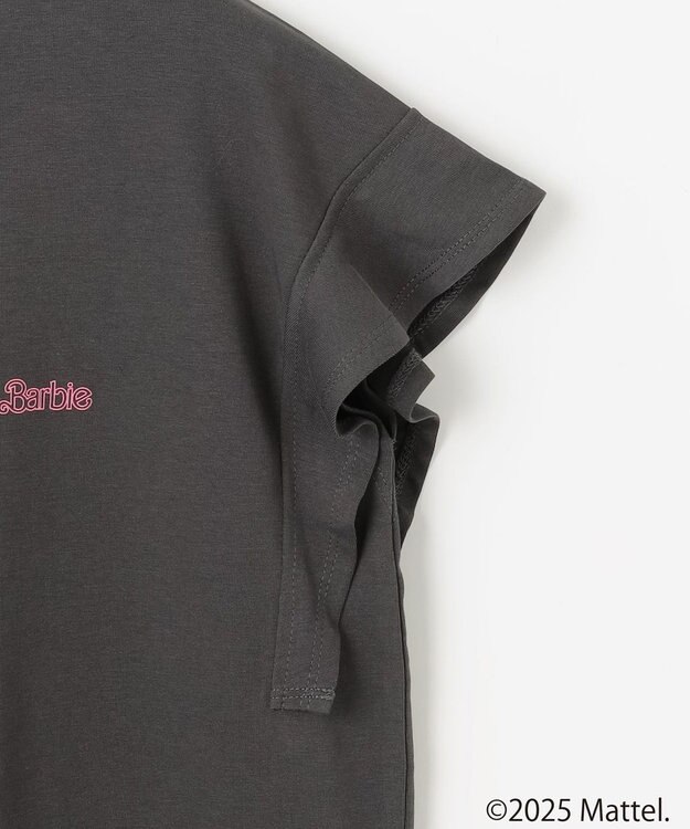 ANY 【Barbie(TM)】フリルTシャツ チャコール