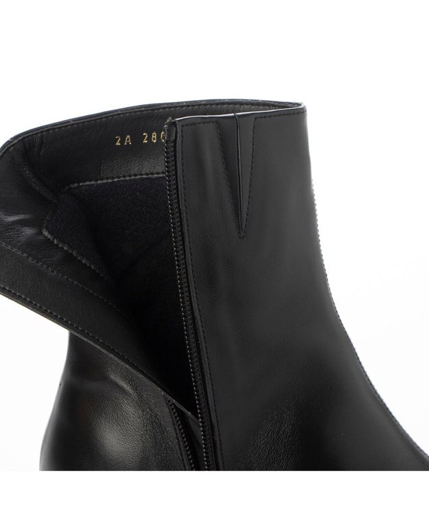 Riz raffinee <Riz raffinee>スクエアヒールショートブーツ ブラック