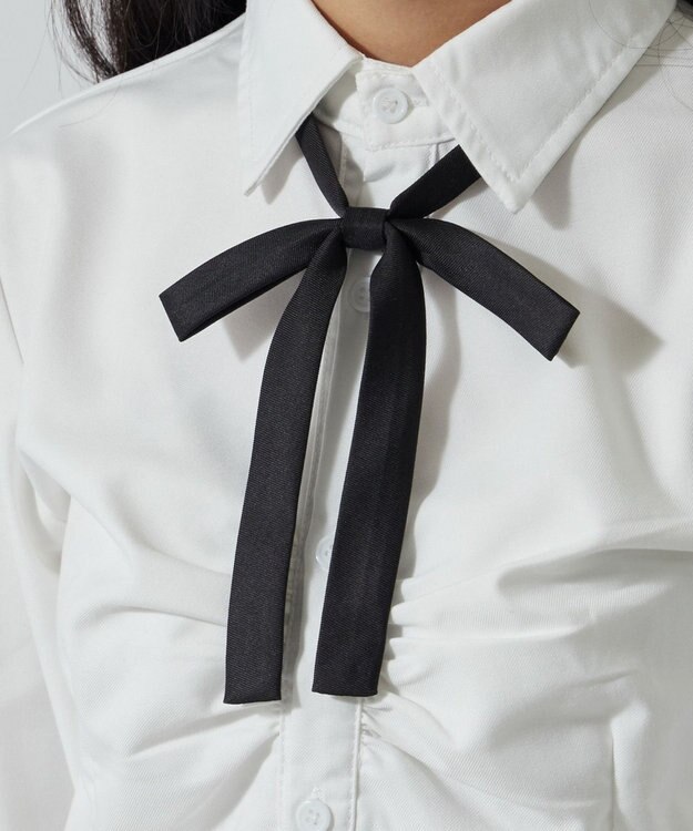 WEGO 【SCHOOLITEM】細スクールリボン ブラック