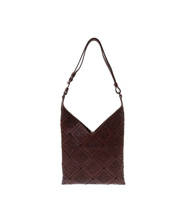 genten サステナブルカットワーク ショルダーバッグ ノウチャ