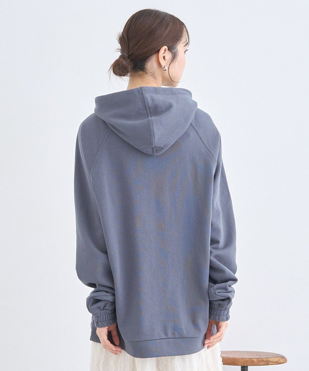 earth music&ecology Ｆｌｏｗｅｒｙパーカー Charcoal Gray