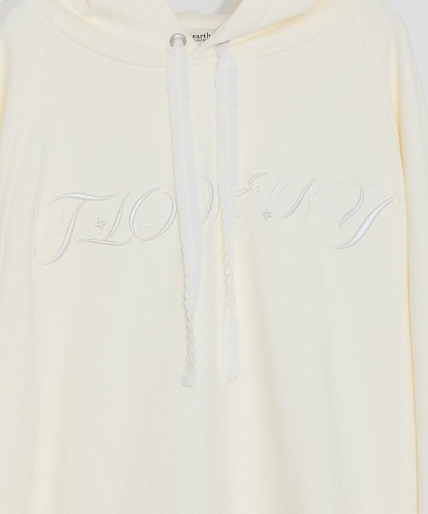 earth music&ecology Ｆｌｏｗｅｒｙパーカー Ivory