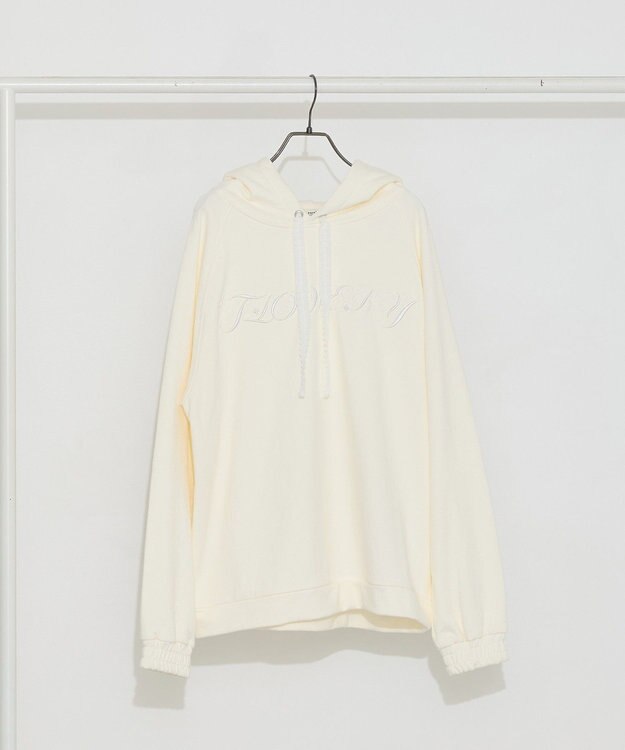 earth music&ecology Ｆｌｏｗｅｒｙパーカー Ivory
