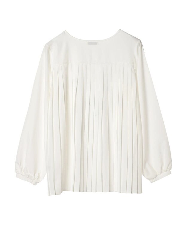 earth music&ecology ＳＥＴ２点ベスト＋バックプリーツブラウス Light Beige