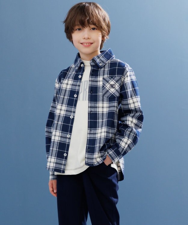 J.PRESS KIDS 【140-170cm】20/2 天竺ロゴ カットソー アイボリー系