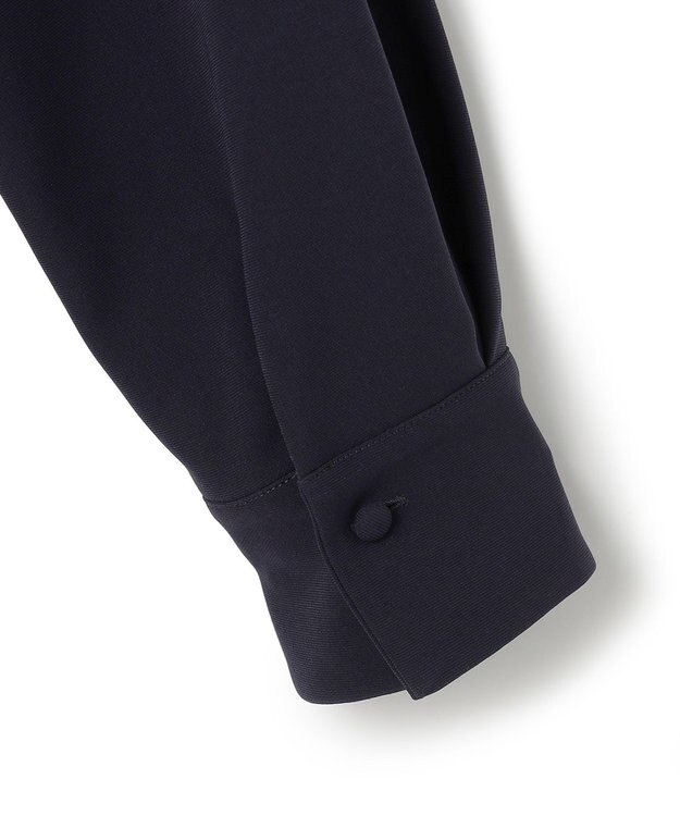 23区 【VERYコラボ】トリアセダブルジョーゼット つけ襟 ボウタイワンピース ネイビー系