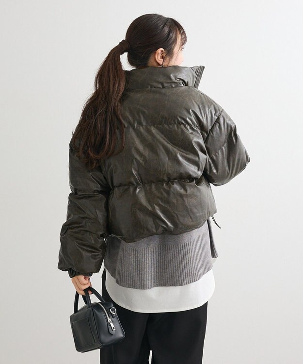 Green Parks ・ｓｗｉｎｇ　ｂｙ　ビンテージソフトレザーブルゾ Brown