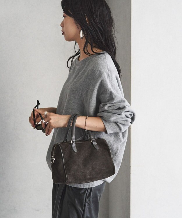 russet スエード2WAYミニボストンバッグ(CE-1570-WEB) Gray