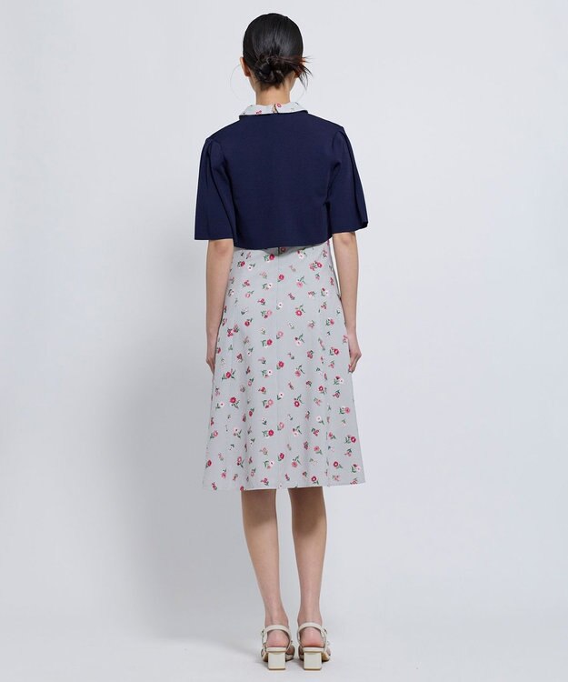 TOCCA 【松木育未さん着用】CREPE BOLERO ボレロ ネイビー系