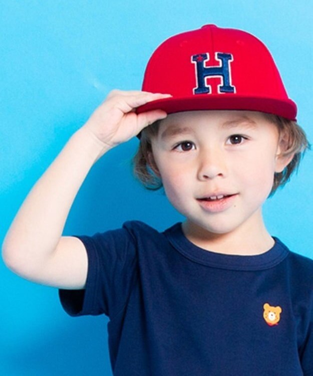 MIKI HOUSE HOT BISCUITS 【46-52cm】 ロゴキャップ 赤