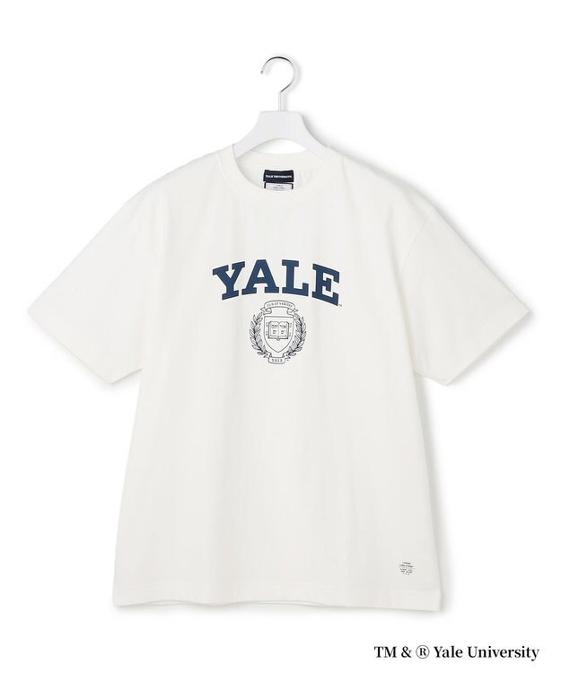 J.PRESS YORK STREET 【YALE別注】【UNISEX】カレッジ プリント Tシャツ ホワイト系