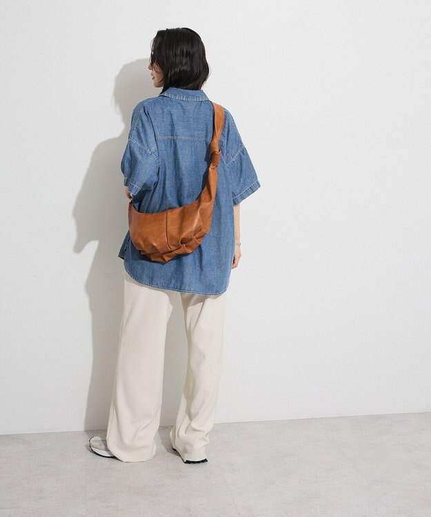 Green Parks 半袖シアーデニムシャツ Indigo