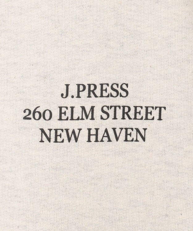 J.PRESS MEN インレージャージー アドレスプリント ロゴトレーナー ライトグレー系
