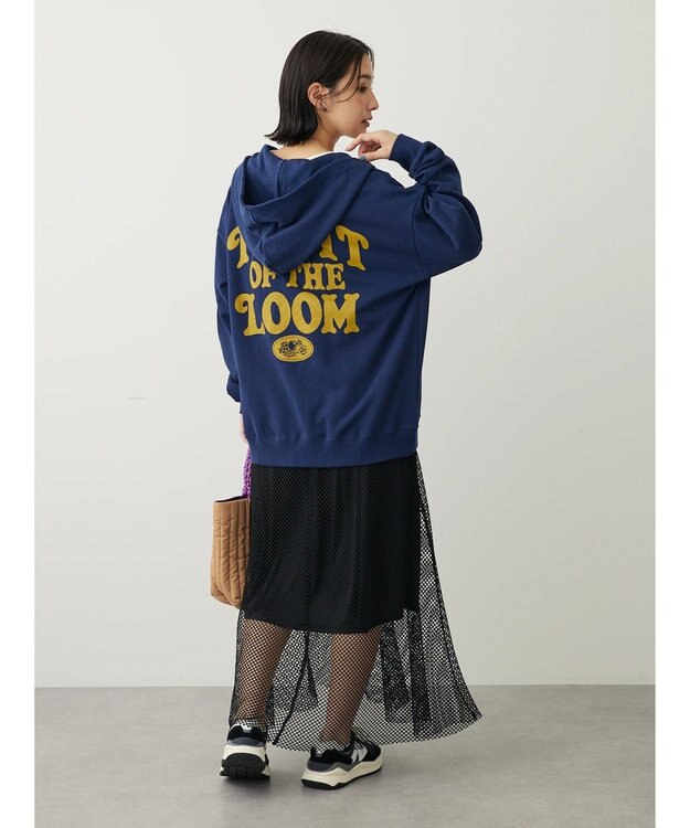 Green Parks ■ＦＲＵＩＴ　ＯＦ　ＴＨＥ　ＬＯＯＭ　ロゴパーカー Navy