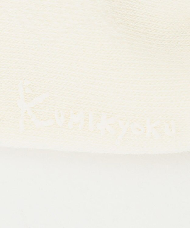 組曲 KIDS 【16-21cm】花透かし柄 ショートソックス アイボリー系