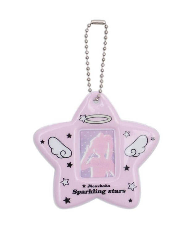 WEGO 【痛バ＆推し活グッズ】スターエンジェルIDフォトケースキーホルダー ライトパープル